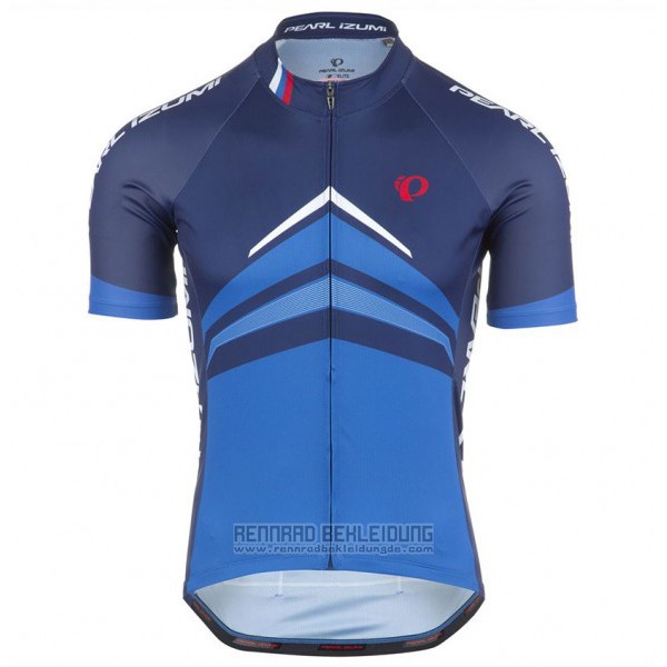 2017 Fahrradbekleidung Pearl Izumi Blau Trikot Kurzarm und Tragerhose